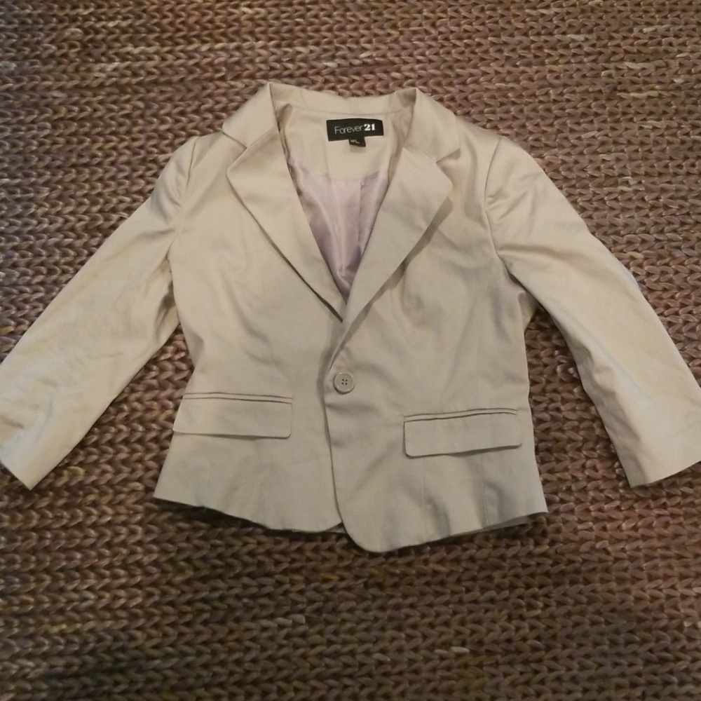 Forever 21 tan blazer